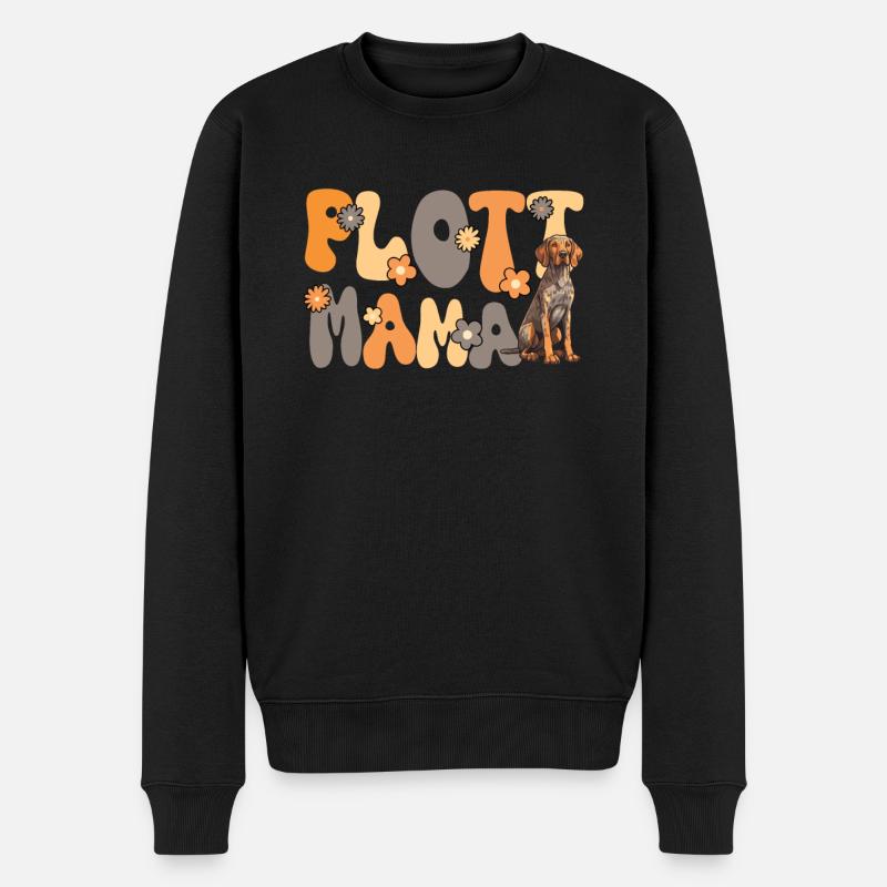 Plott Hound Groovy Plott Maman - Pull Premium bio Homme - noir