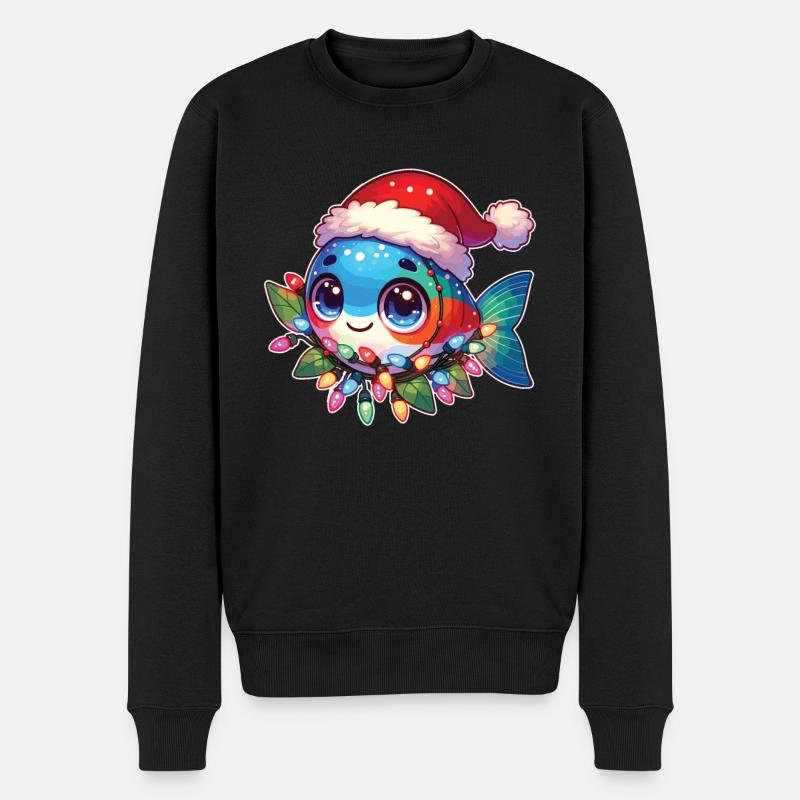 Fées de Noël Poisson Tetra - Pull Premium bio Homme - noir