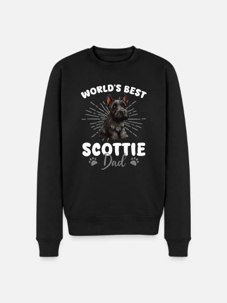 Terrier écossais Groovy Scottie Dad - Pull Premium bio Homme - noir
