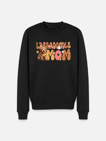 Labradoodle Groovy Labradoodle Maman - Pull Premium bio Homme - noir