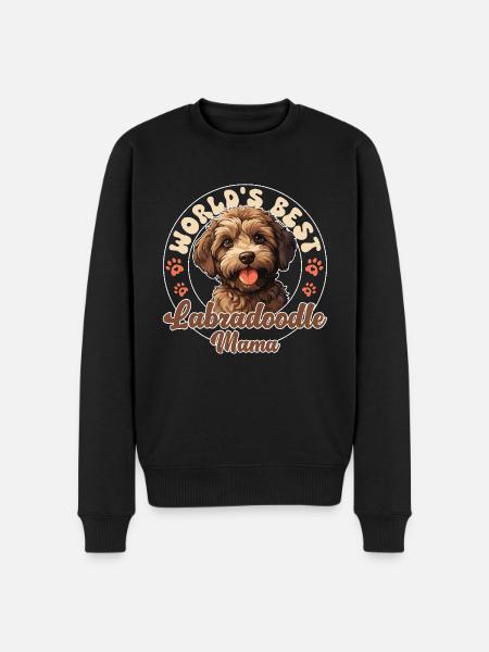 Labradoodle Groovy Labradoodle Mom - Men's Premium Organic Jumper - black