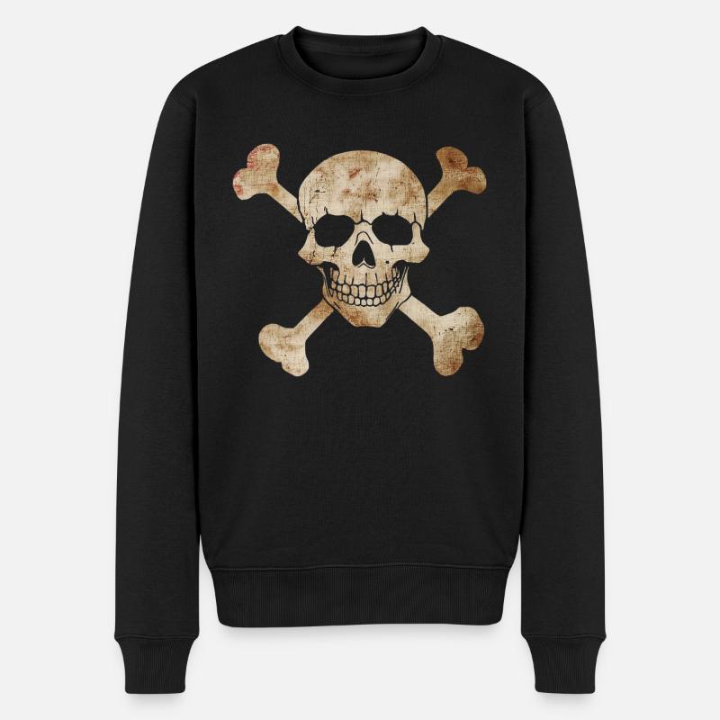 Drapeau pirate - Pull Premium bio Homme - noir