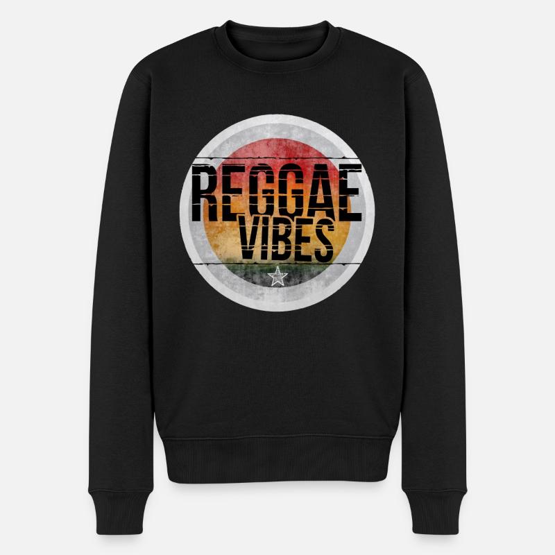 Reggae Vibes - Pull Premium bio Homme - noir