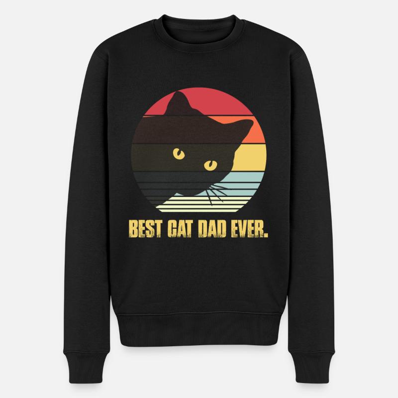 Chats Cat Papa Kater - Pull Premium bio Homme - noir