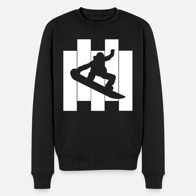 Snowboard Snowboarder - Pull Premium bio Homme - noir