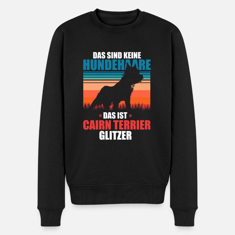 Cairn Terrier - Männer Premium Bio Pullover - Schwarz