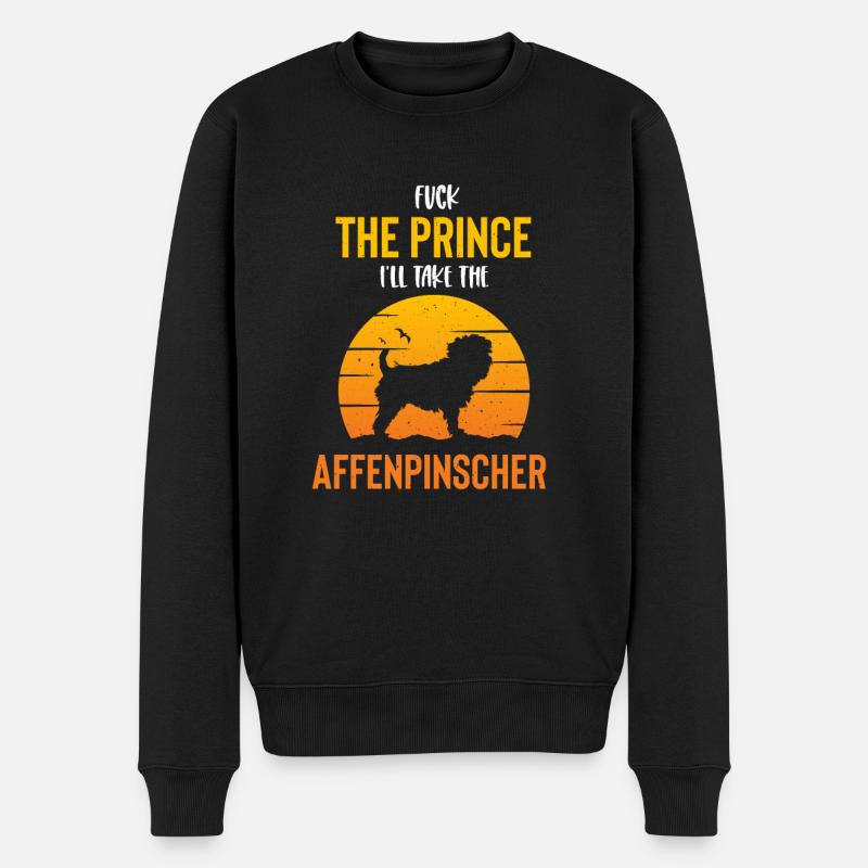 Chiens Affenpinscher - Pull Premium bio Homme - noir