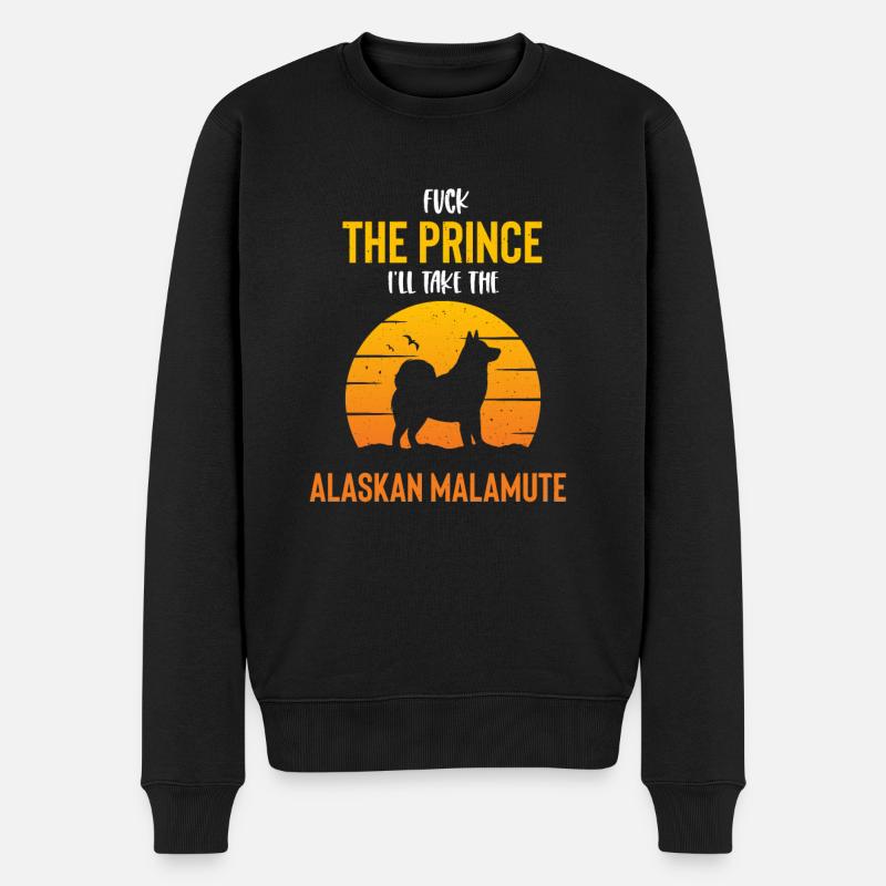 Chien Malamute d’Alaska - Pull Premium bio Homme - noir