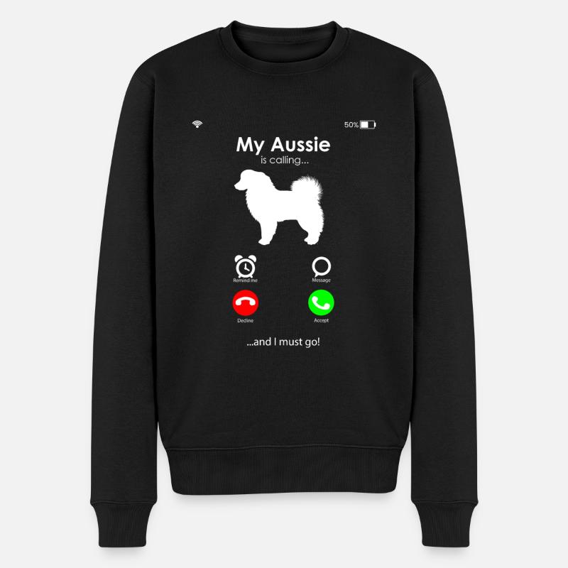 Cadeau de berger australien - Pull Premium bio Homme - noir