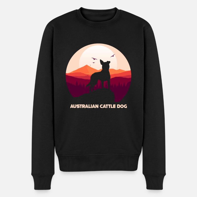 Bouvier australien - Pull Premium bio Homme - noir