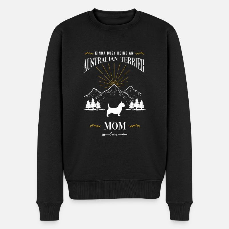 Terrier australien - Pull Premium bio Homme - noir