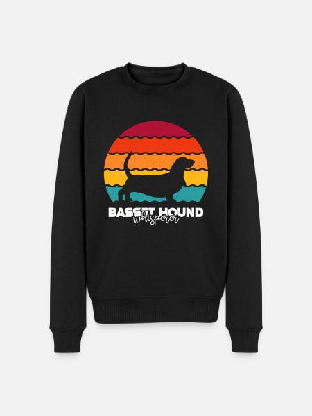 Basset Hound - Männer Premium Bio Pullover - Schwarz