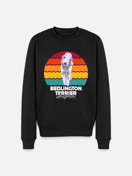 Bedlington Terrier - Männer Premium Bio Pullover - Schwarz