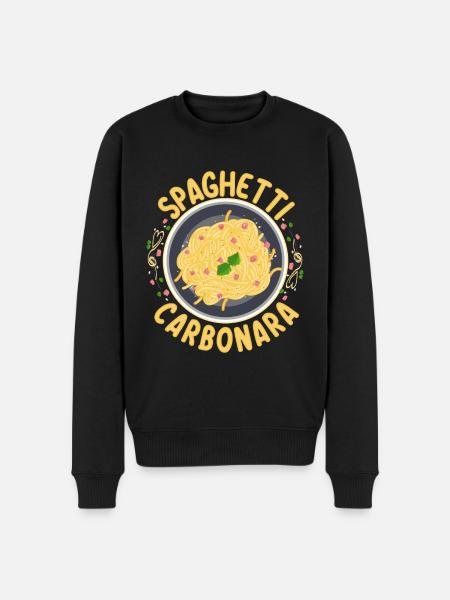 Spaghetti Carbonara | Pasta lovers cooks - Men's Premium Organic Jumper - black