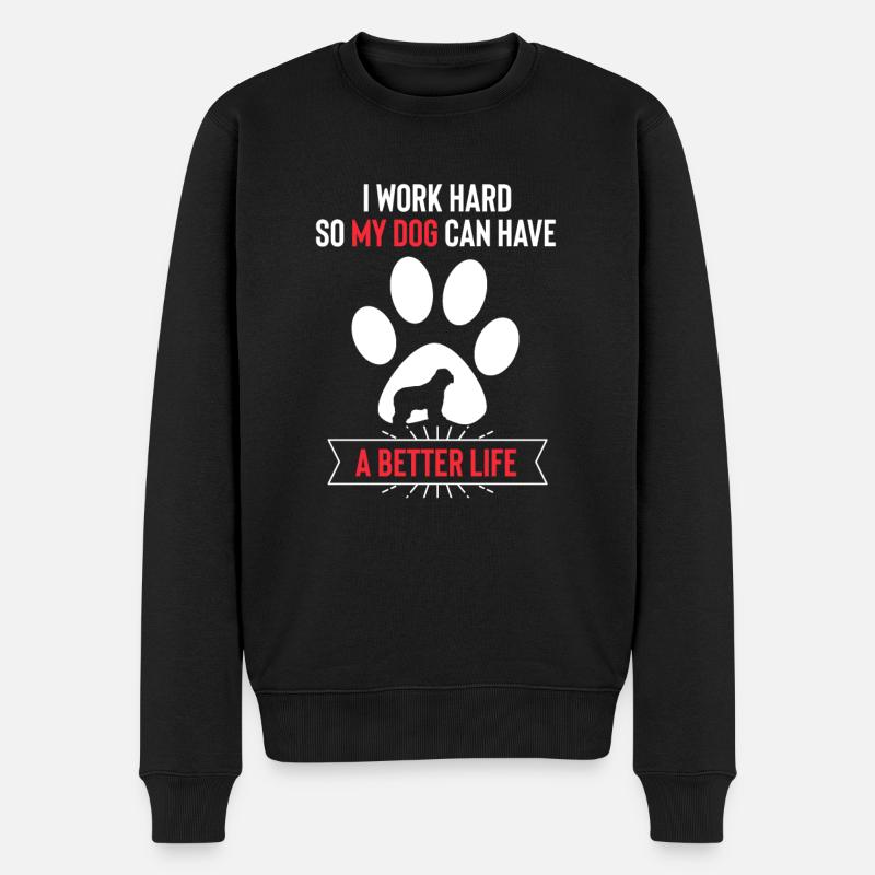Briard - Berger de Brie - Briarden - Männer Premium Bio Pullover - Schwarz
