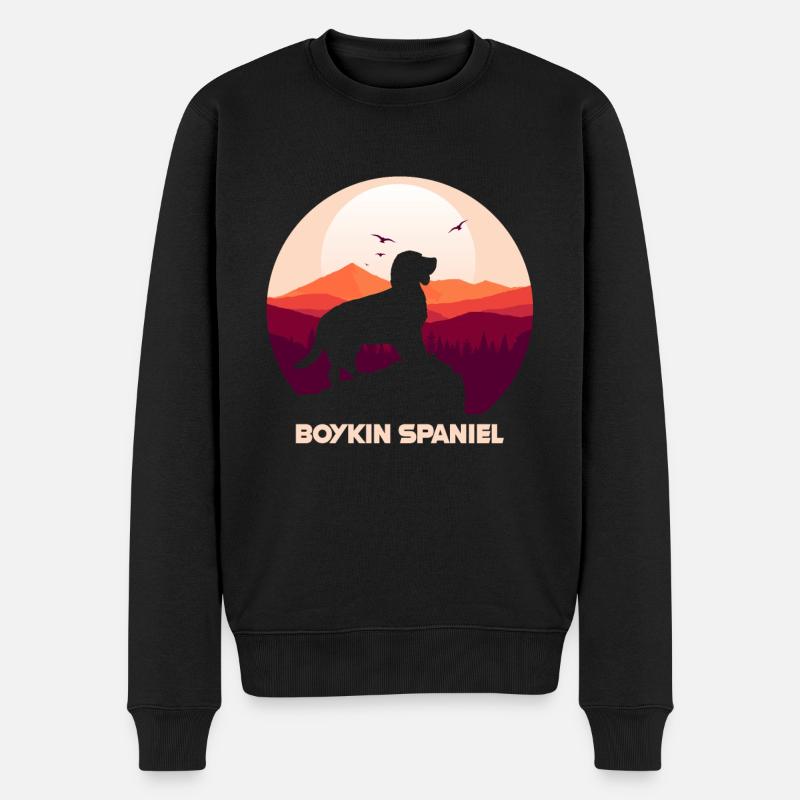 Boykin Spaniel - Männer Premium Bio Pullover - Schwarz