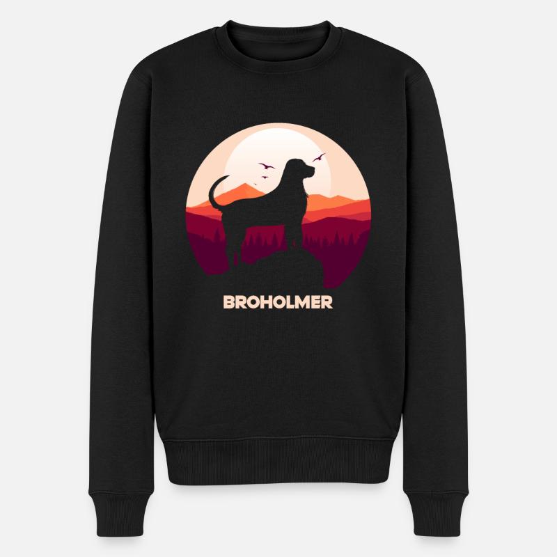 Broholmer - Pull Premium bio Homme - noir