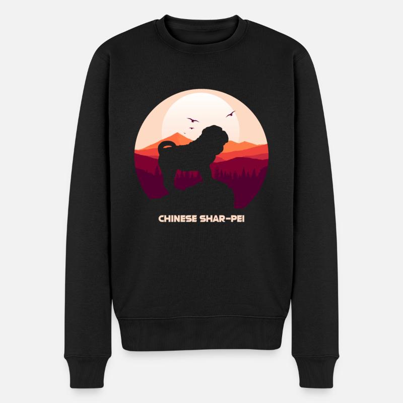 Shar Pei - Pull Premium bio Homme - noir