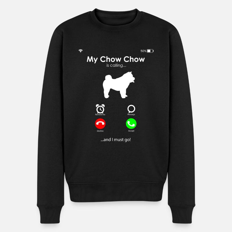 Chow Chow - Pull Premium bio Homme - noir