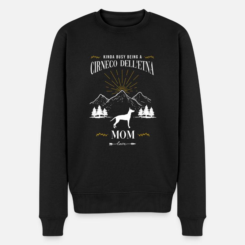 Cirneco dell Etna - Pull Premium bio Homme - noir