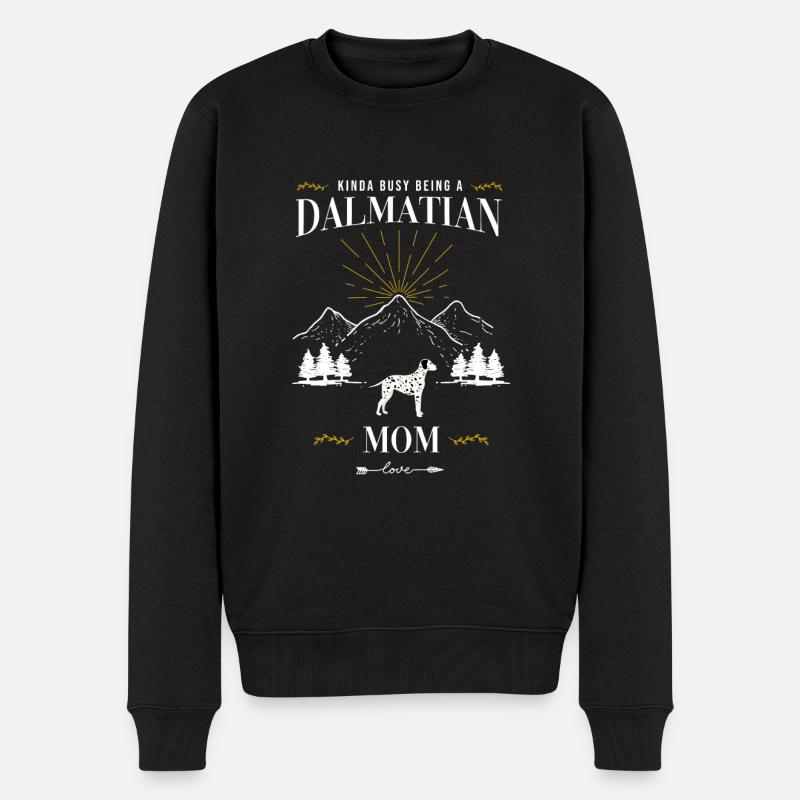 Dalmatiner - Männer Premium Bio Pullover - Schwarz