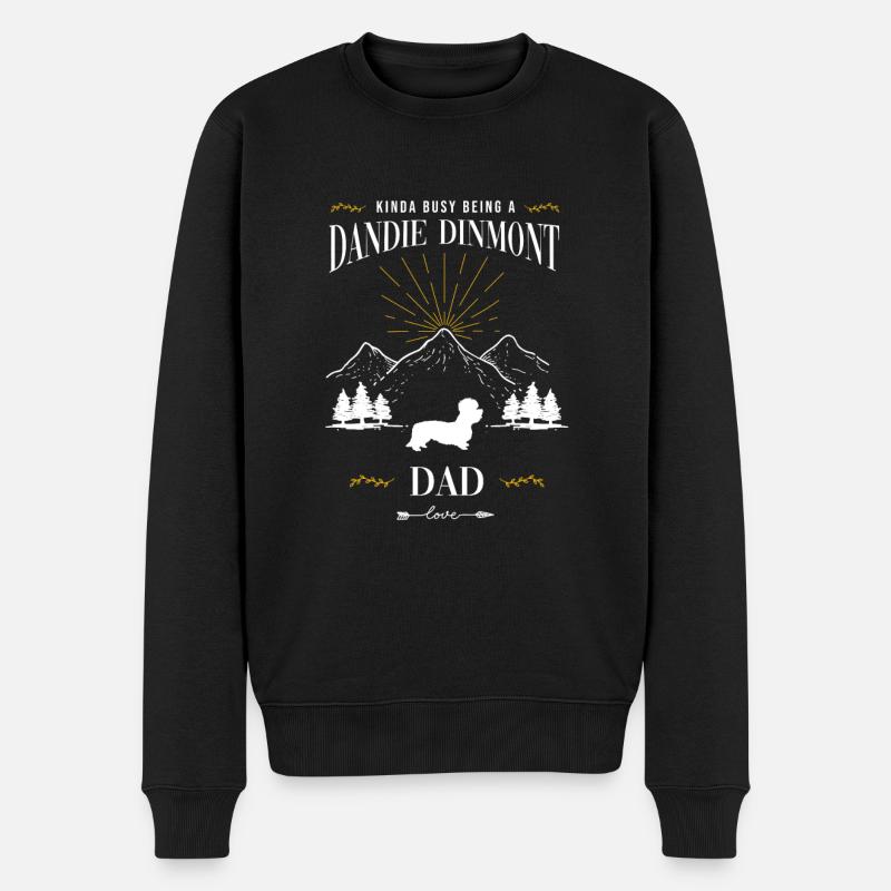 Dandie Dinmont Terrier - Pull Premium bio Homme - noir