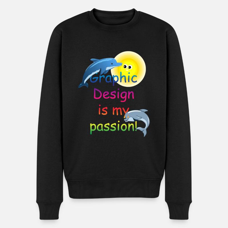 Funny Meme Graphic Designer Graphic Design est mon Le - Pull Premium bio Homme - noir
