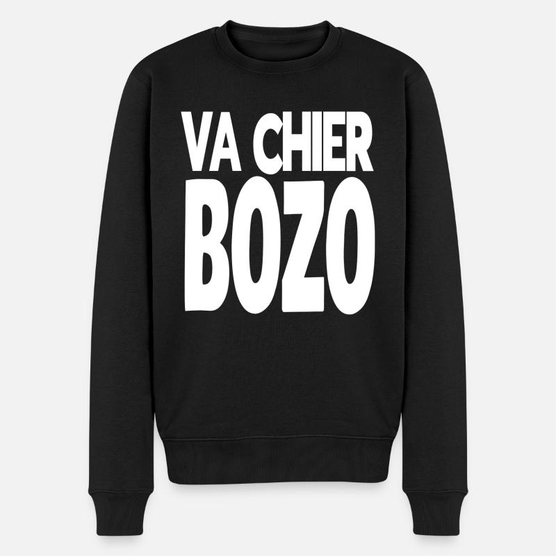 va chier bozo - Pull Premium bio Homme - noir