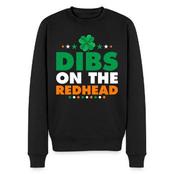 Dibs On The Redhead - Männer Premium Bio Pullover - Schwarz - Vorne - Nico (187cm)