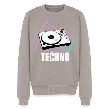 techno decks - Men's Premium Organic Jumper - taupe - Front - Nico (187cm)