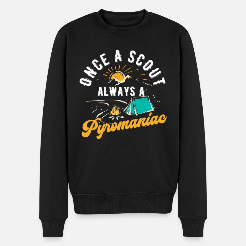 Scouting Geschenk - Männer Premium Bio Pullover - Schwarz