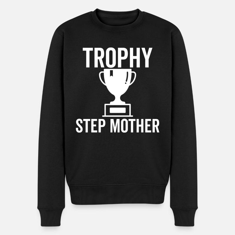 Trophäe Stiefmutter - Männer Premium Bio Pullover - Schwarz