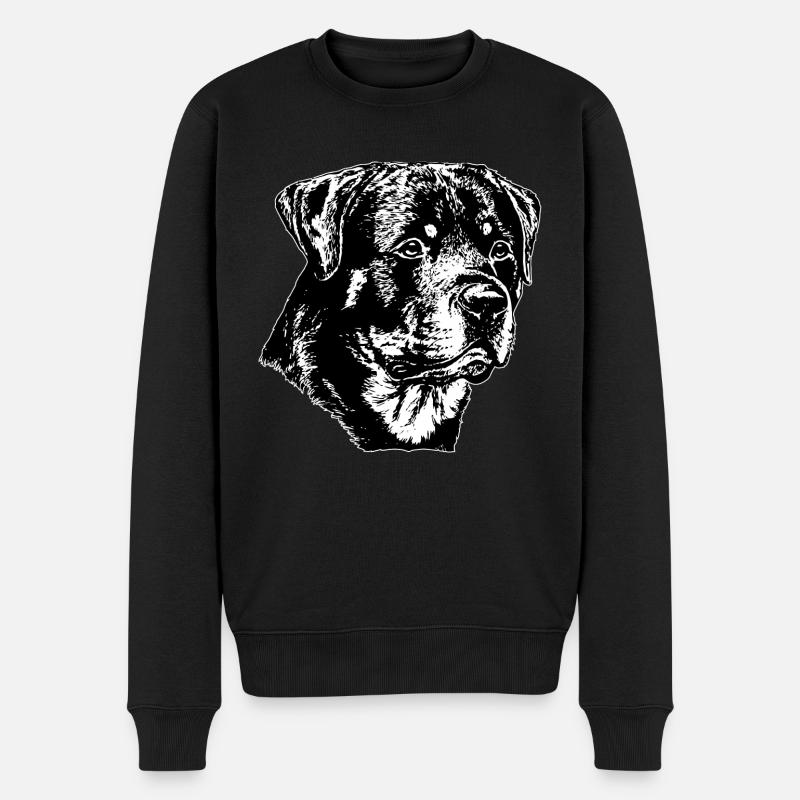 Chien Rottweiler - Pull Premium bio Homme - noir