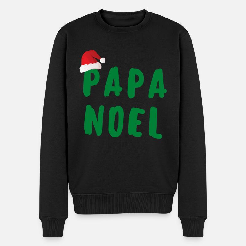 PAPA NOËL - Pull Premium bio Homme - noir