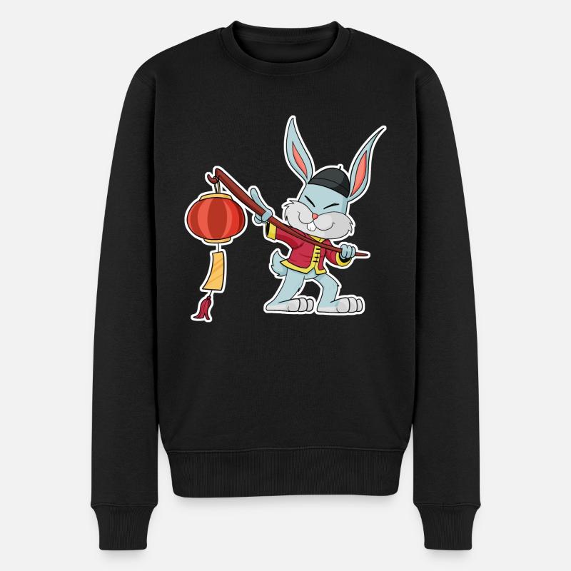 Happy Chinese New Year 2023 I Year Of The Rabbit - Männer Premium Bio Pullover - Schwarz