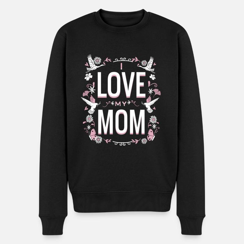 Design mignon - J’aime ma mère - Pull Premium bio Homme - noir