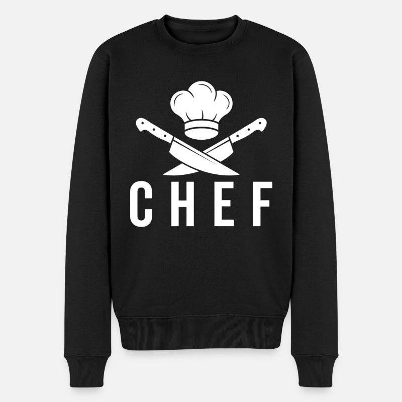 Chef - Pull Premium bio Homme - noir