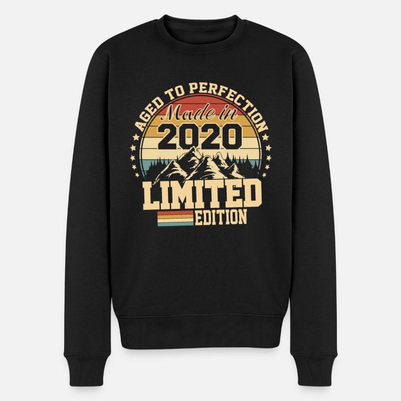 Made in 2020 - Agée avec perfection - Pull Premium bio Homme - noir