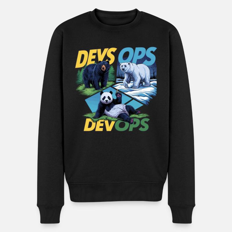 Devops - Pull Premium bio Homme - noir