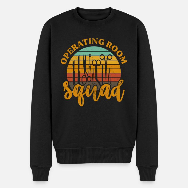 Operating room squad Surgical Technologist - Männer Premium Bio Pullover - Schwarz