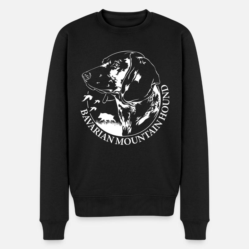 BAVARIAN MOUNTAIN HOUND Jagdhunde Hunde Wilsigns - Männer Premium Bio Pullover - Schwarz