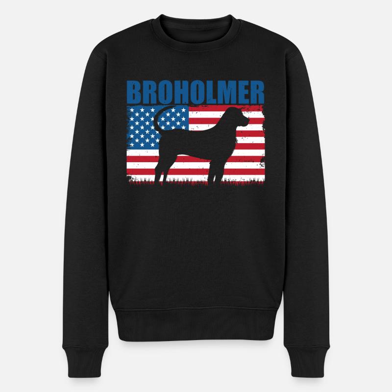 Broholmer - Pull Premium bio Homme - noir