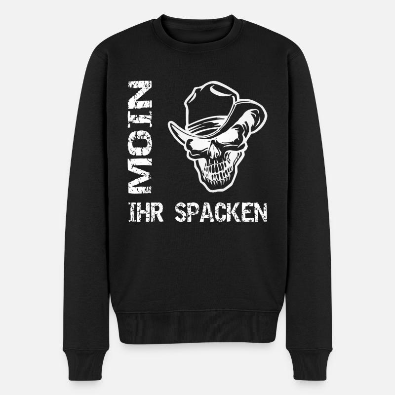 Moin - Männer Premium Bio Pullover - Schwarz