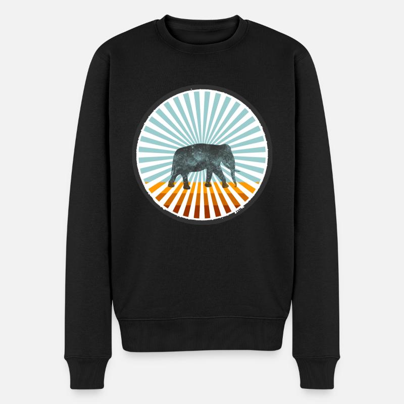 Eléphant - Pull Premium bio Homme - noir