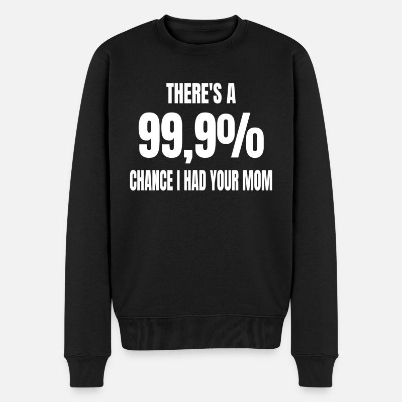 Hommes Sarcasme Ironie Humour Noir Fun - Pull Premium bio Homme - noir