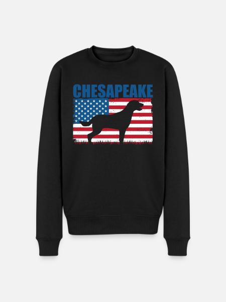 Chesapeake Bay Retriever - Men's Premium Organic Jumper - black