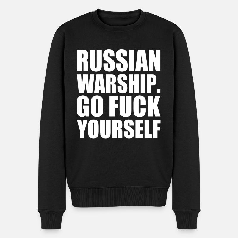russian warship go f yourself - Pull Premium bio Homme - noir