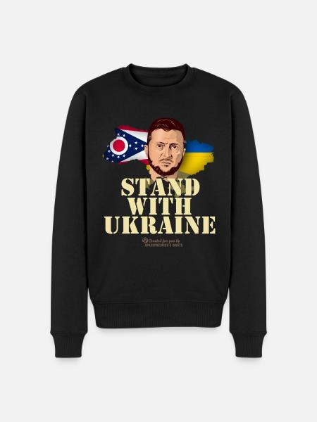 Ukraine Ohio - Männer Premium Bio Pullover - Schwarz