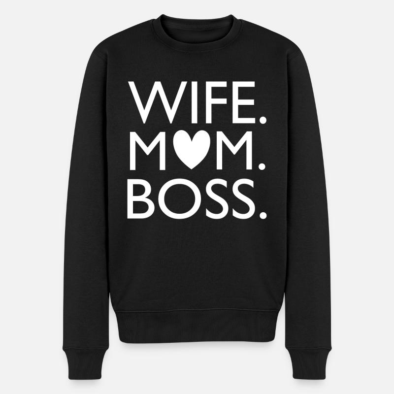femme maman - Pull Premium bio Homme - noir