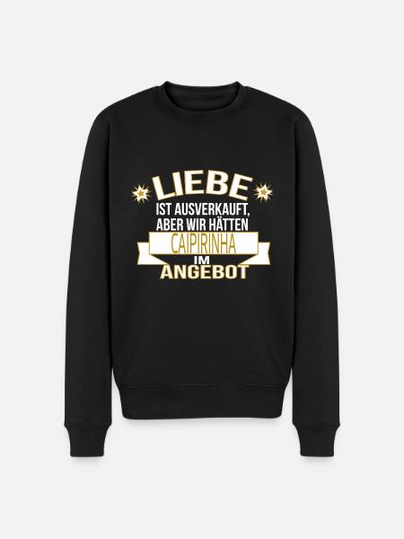 CAIPIRINHA - Männer Premium Bio Pullover - Schwarz